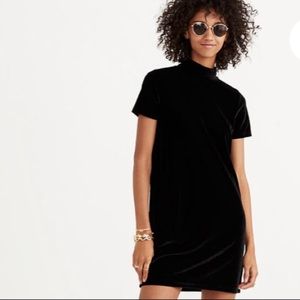 Madewell mockneck Velvet Dress